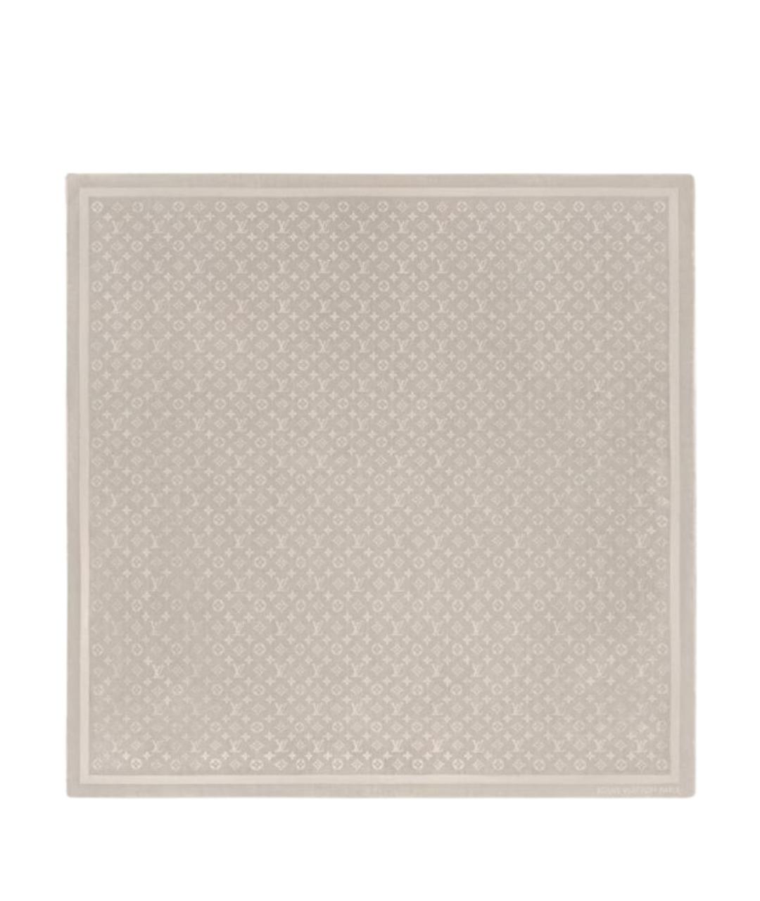 LOUIS VUITTON Бежевый шерстяной шарф, фото 1