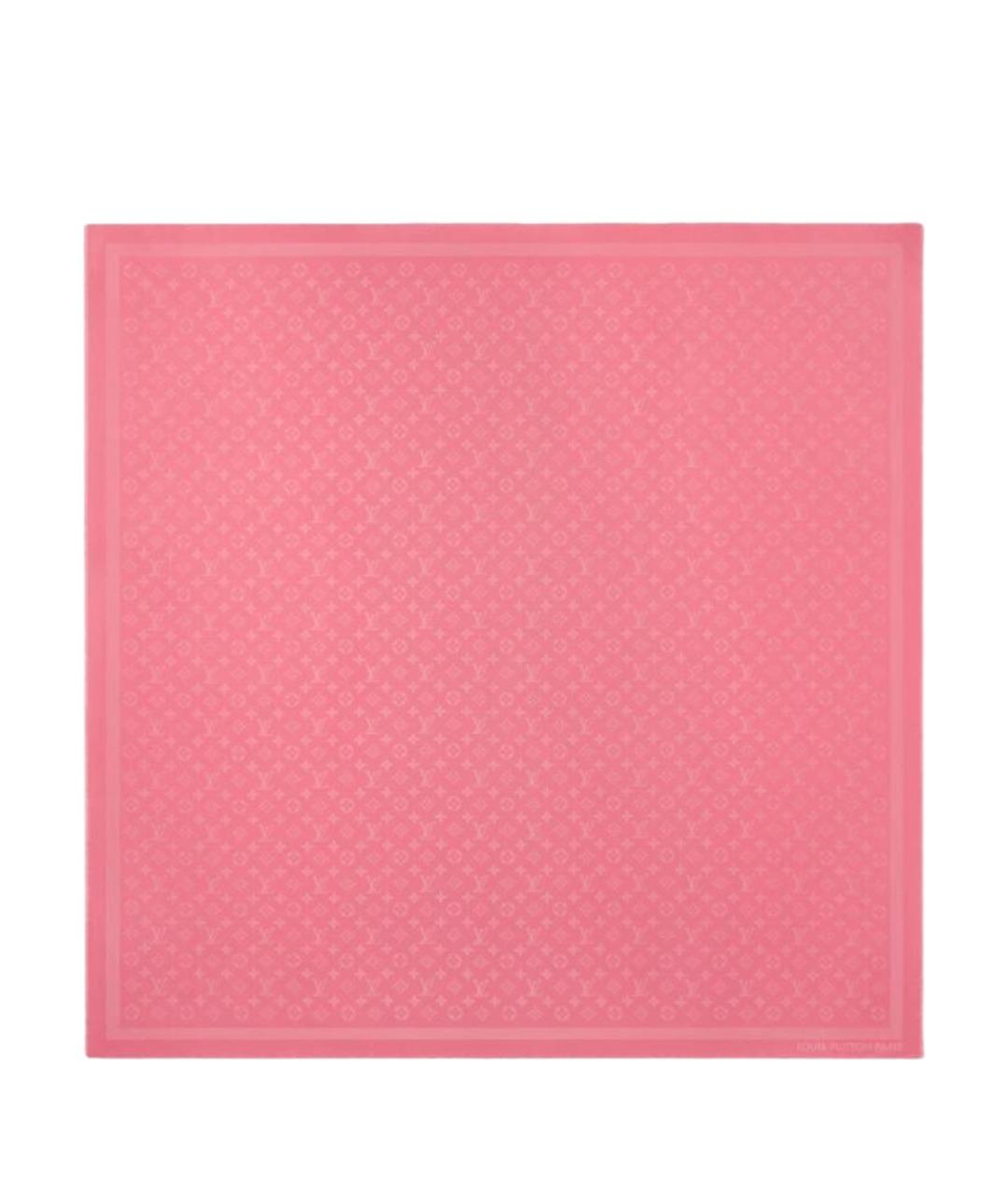 LOUIS VUITTON Розовый шарф, фото 1