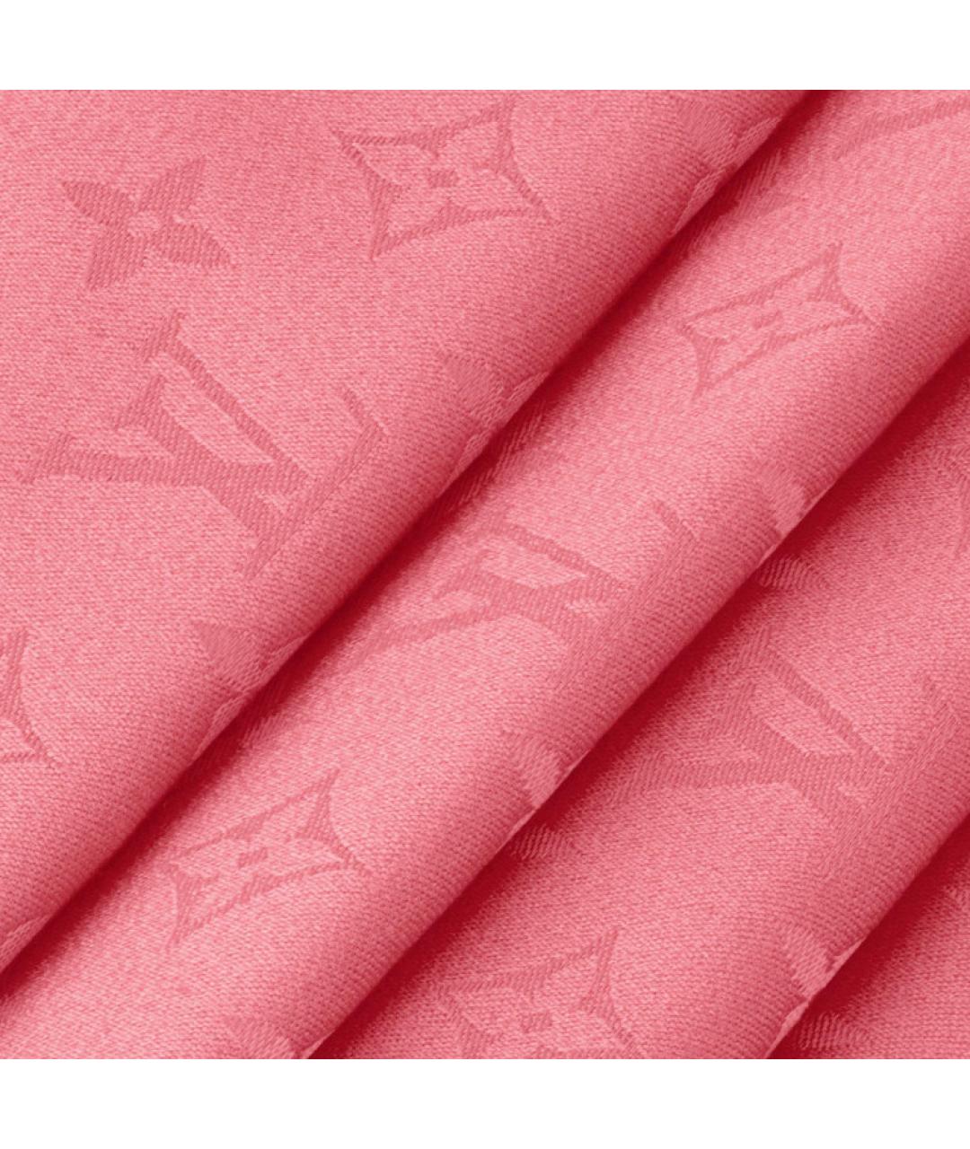 LOUIS VUITTON Розовый шарф, фото 3