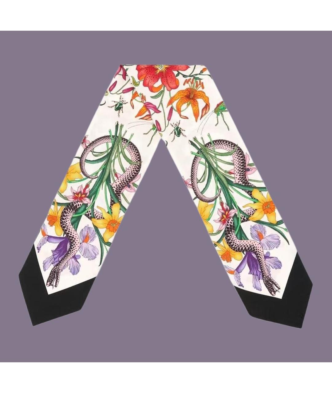 GUCCI Мульти шелковый шарф, фото 3