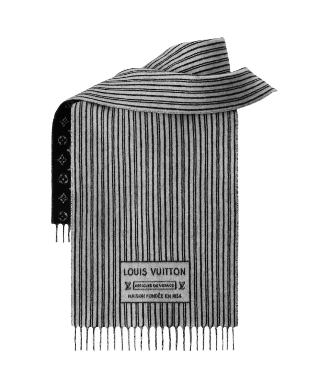 LOUIS VUITTON Мульти шерстяной шарф, фото 2