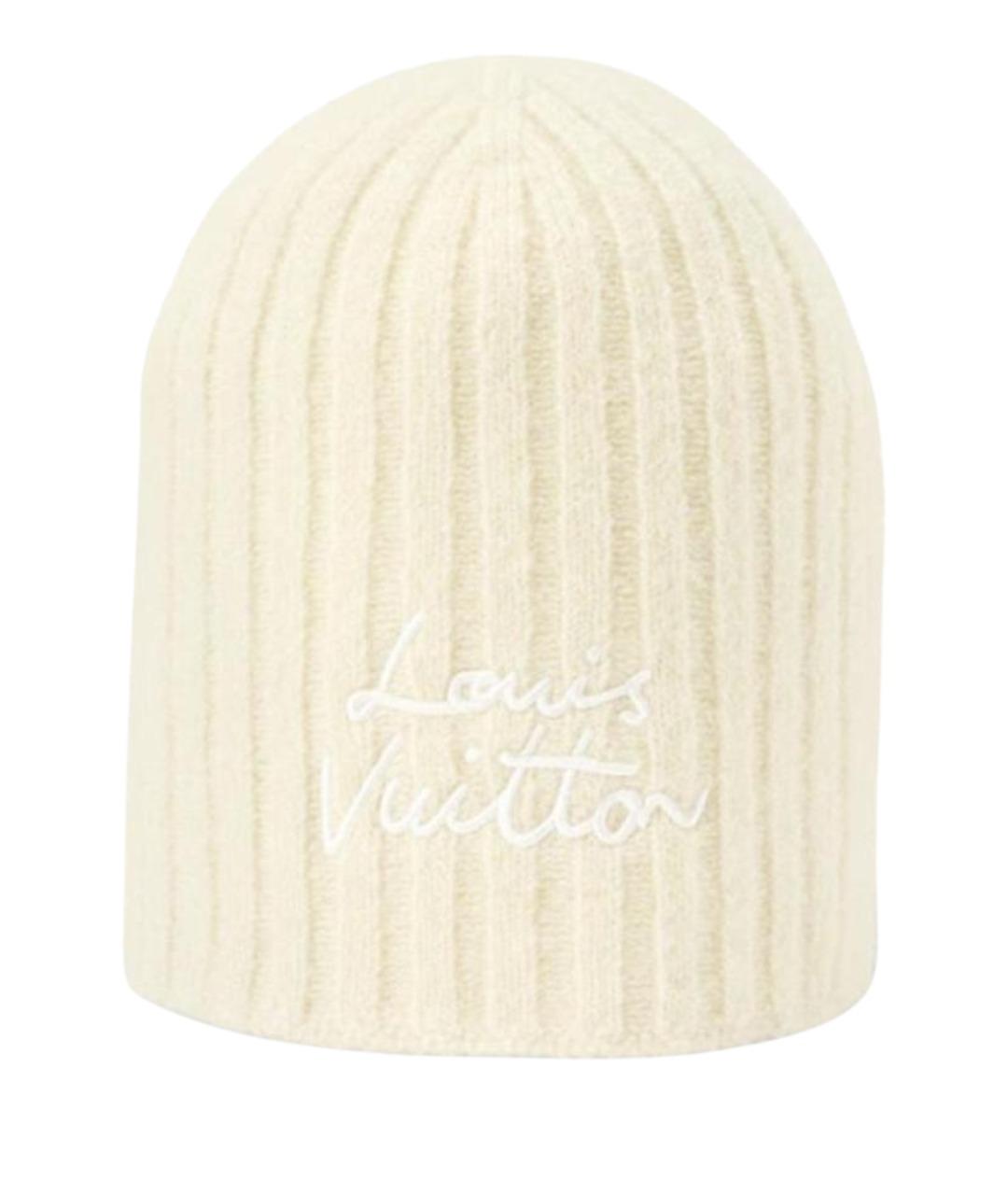 LOUIS VUITTON Бежевая шапка, фото 1