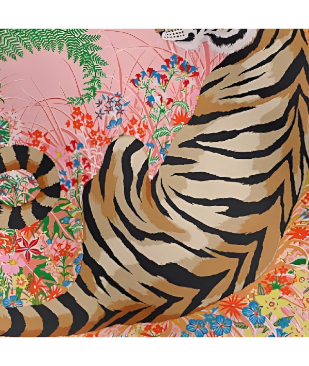 HERMES Розовый шелковый шарф, фото 3