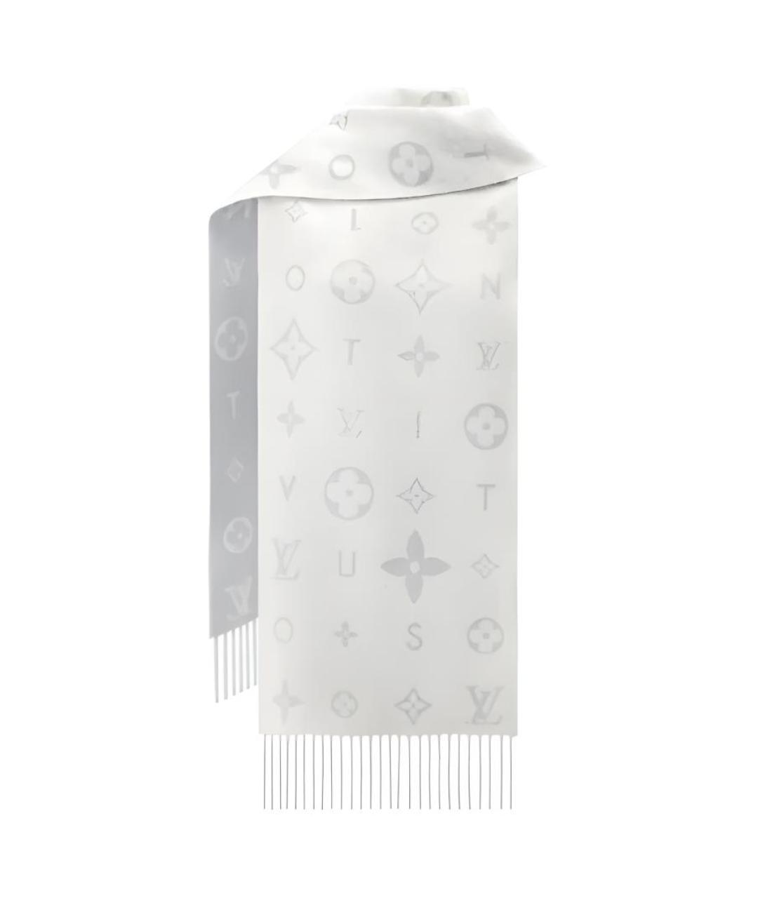 LOUIS VUITTON Серый шарф, фото 2