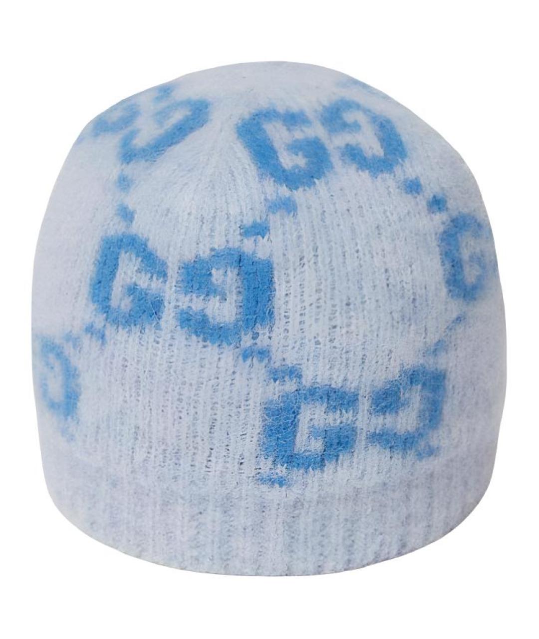 GUCCI Синяя шапка, фото 1