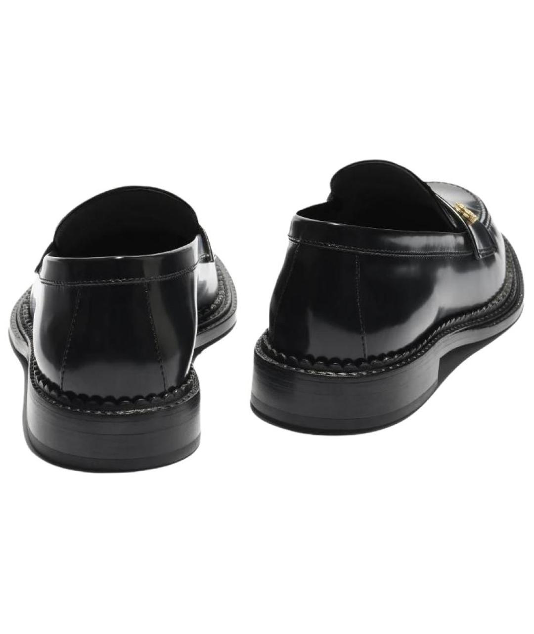 CHANEL Черные кожаные лоферы, фото 5