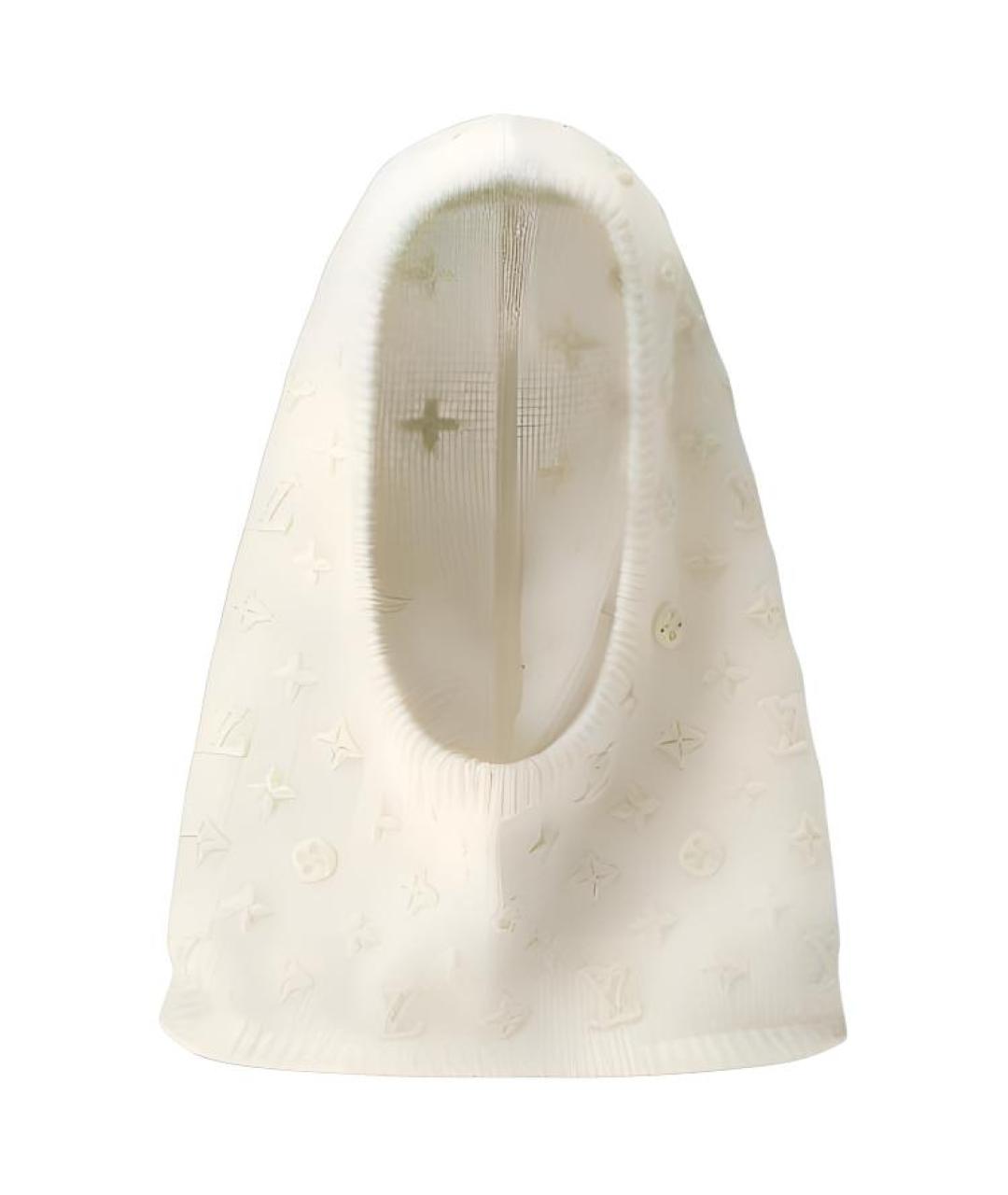 LOUIS VUITTON Бежевая шерстяная шапка, фото 2