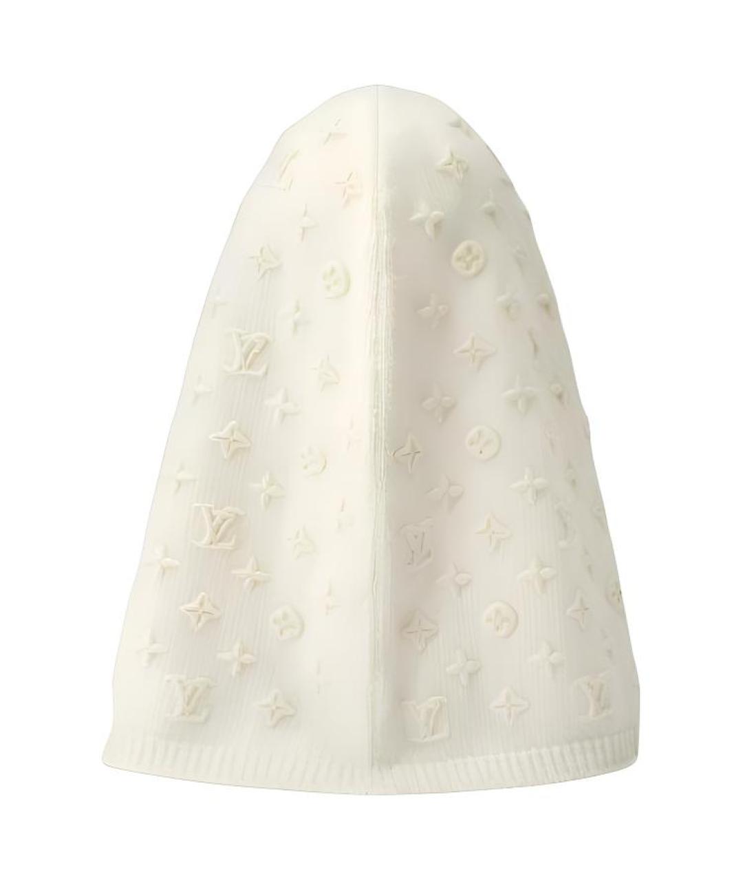 LOUIS VUITTON Бежевая шерстяная шапка, фото 4
