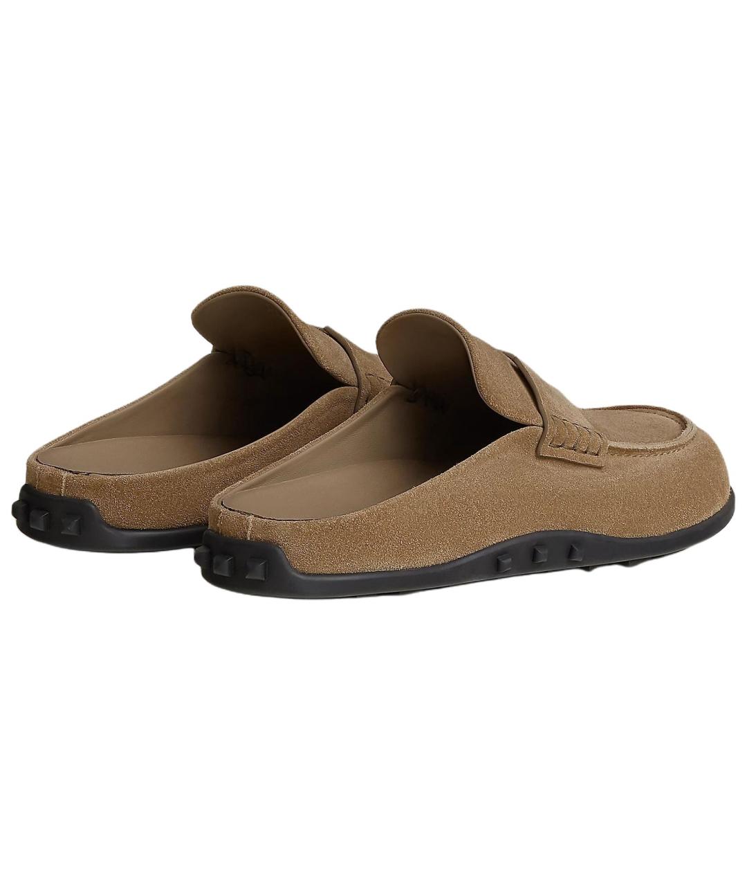 HERMES Коричневые замшевые лоферы, фото 5