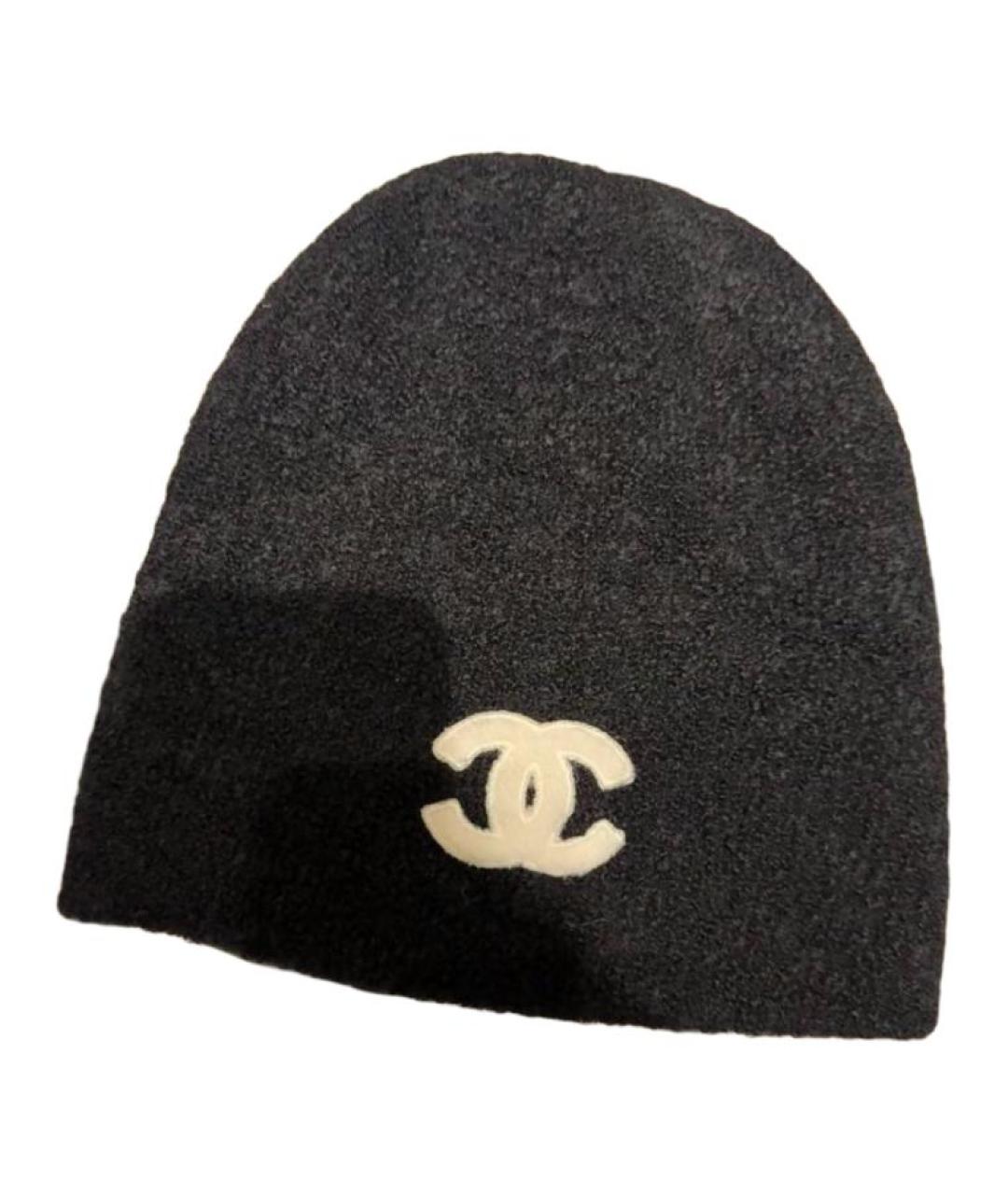 CHANEL Черная шапка, фото 2