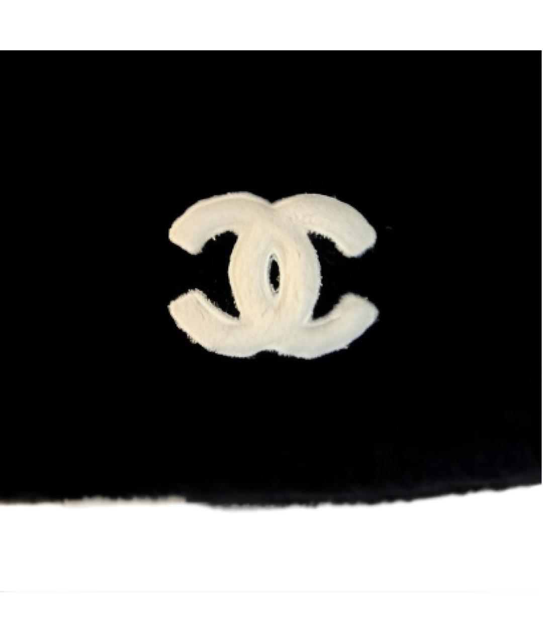 CHANEL Черная шапка, фото 3