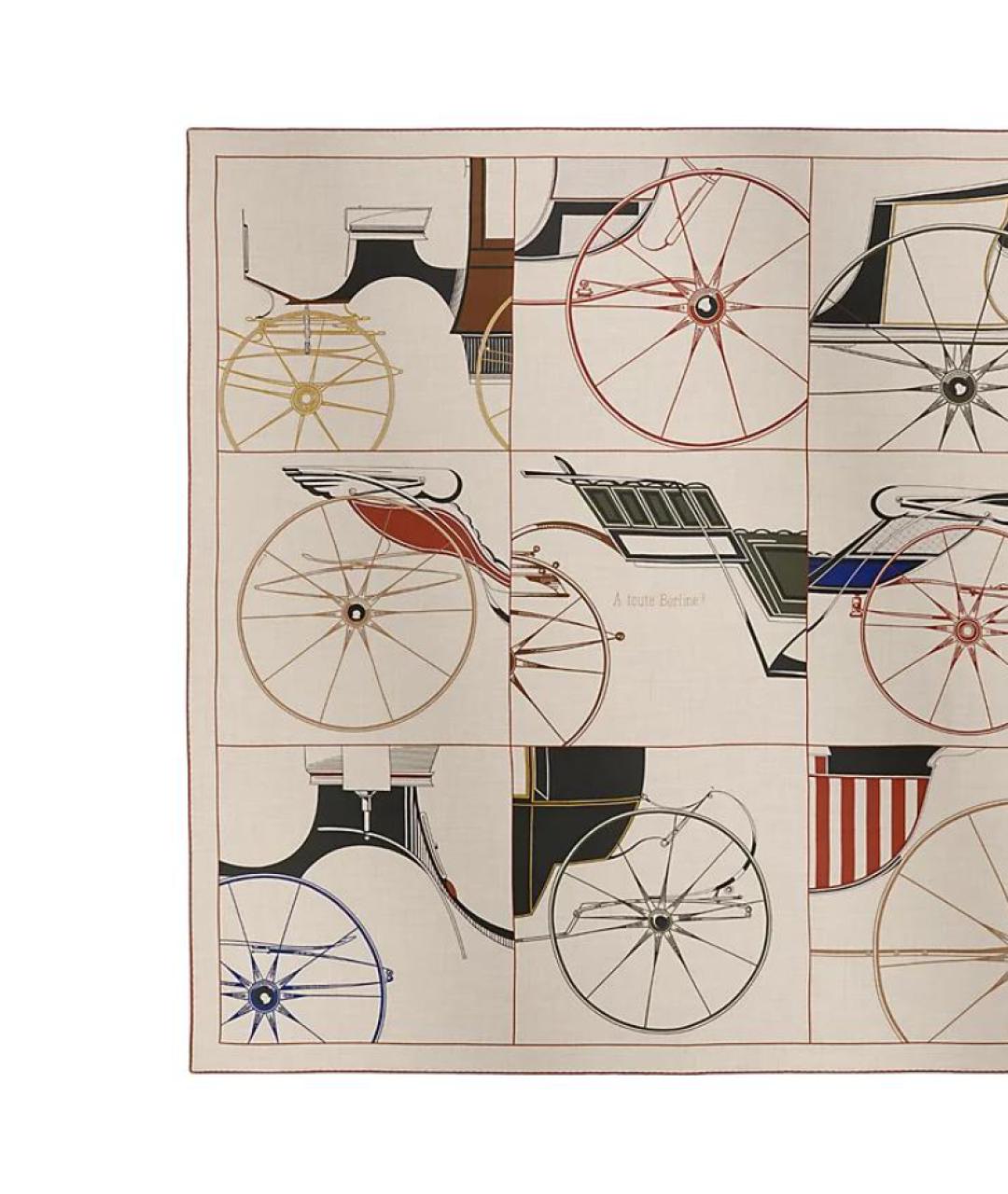 HERMES Мульти кашемировый шарф, фото 2