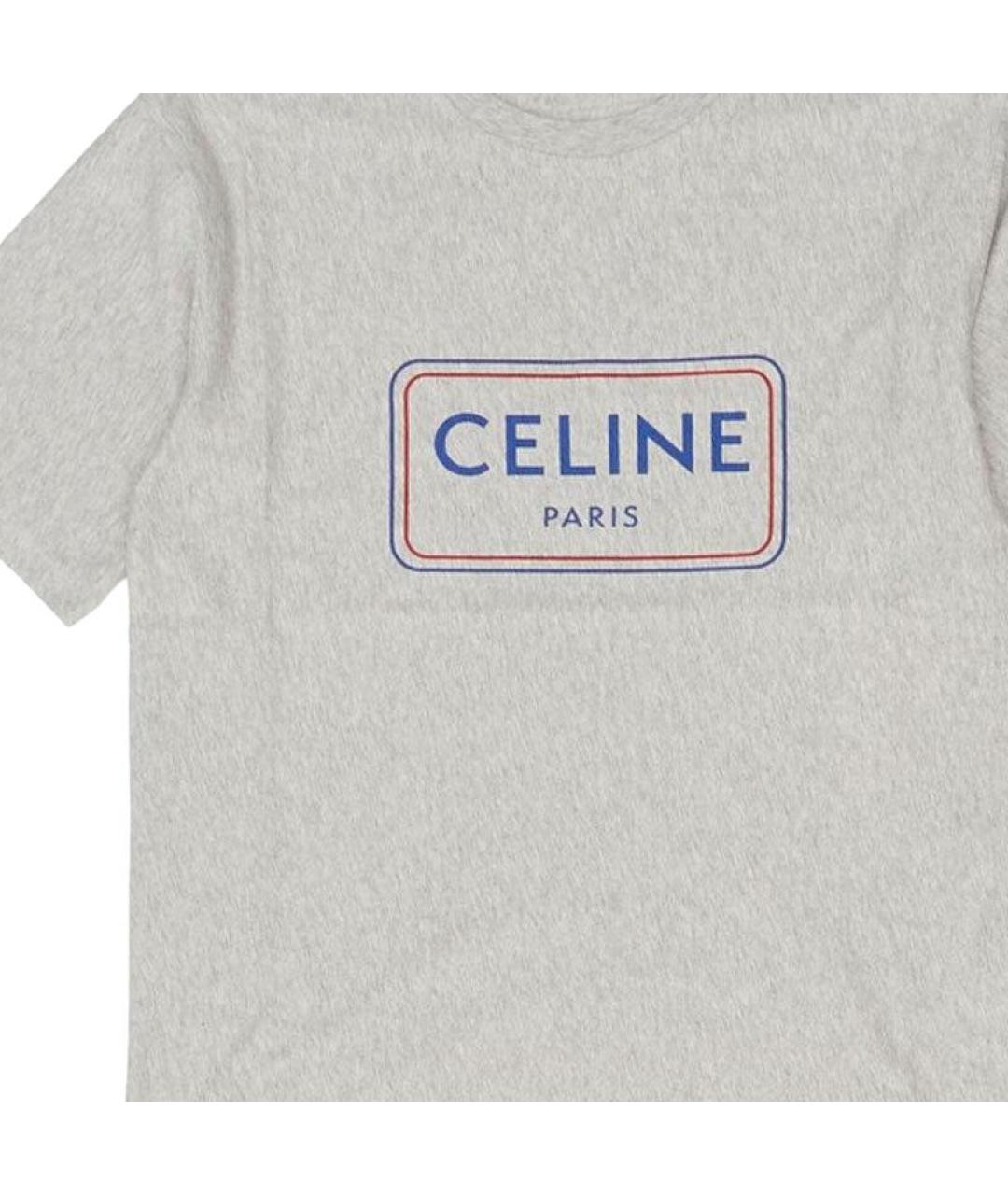 CELINE Серая футболка, фото 4