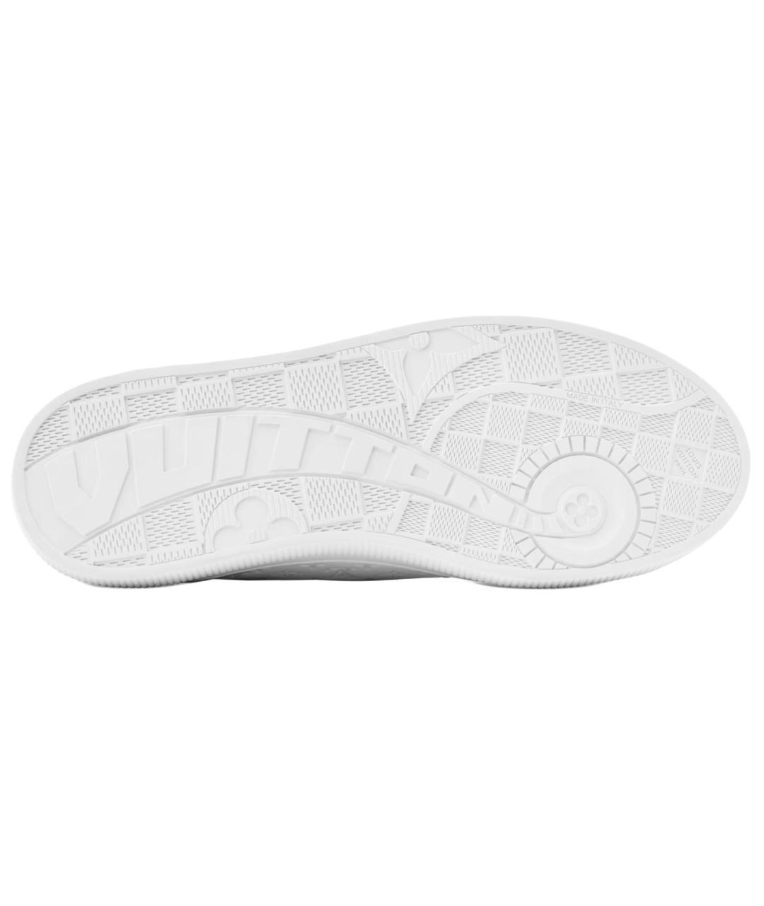 LOUIS VUITTON Белые кожаные кеды, фото 5