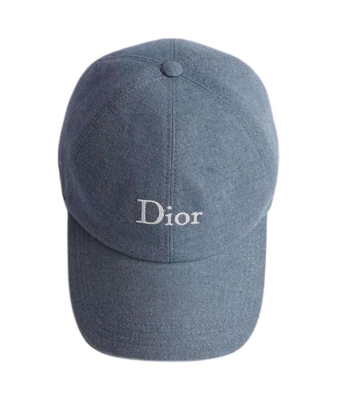 CHRISTIAN DIOR Синяя хлопковая кепка/бейсболка, фото 2