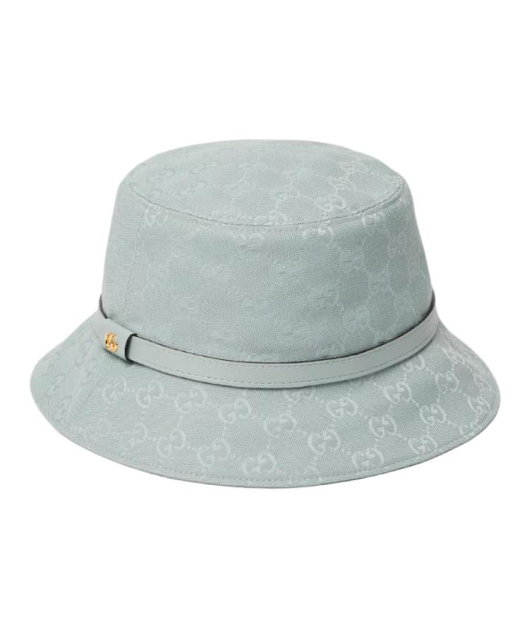 GUCCI Голубая панама, фото 3