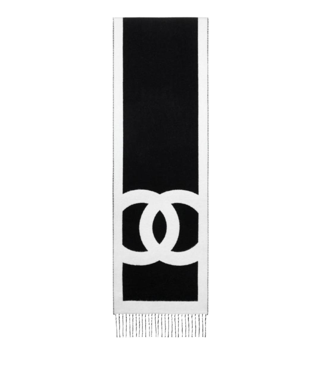 CHANEL Черный шарф, фото 1
