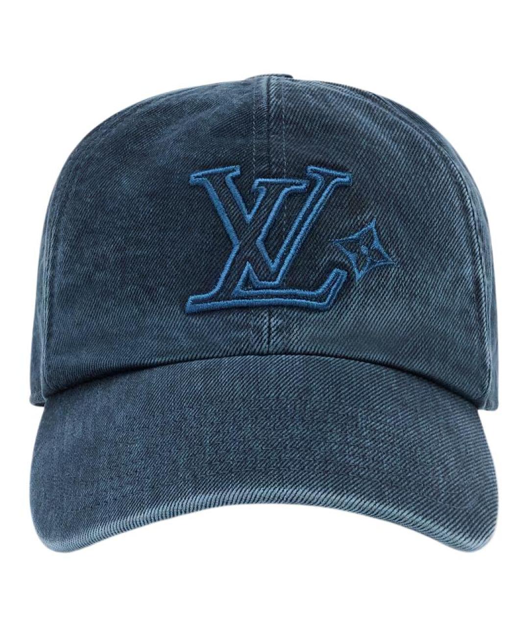 LOUIS VUITTON Синяя хлопковая кепка/бейсболка, фото 2