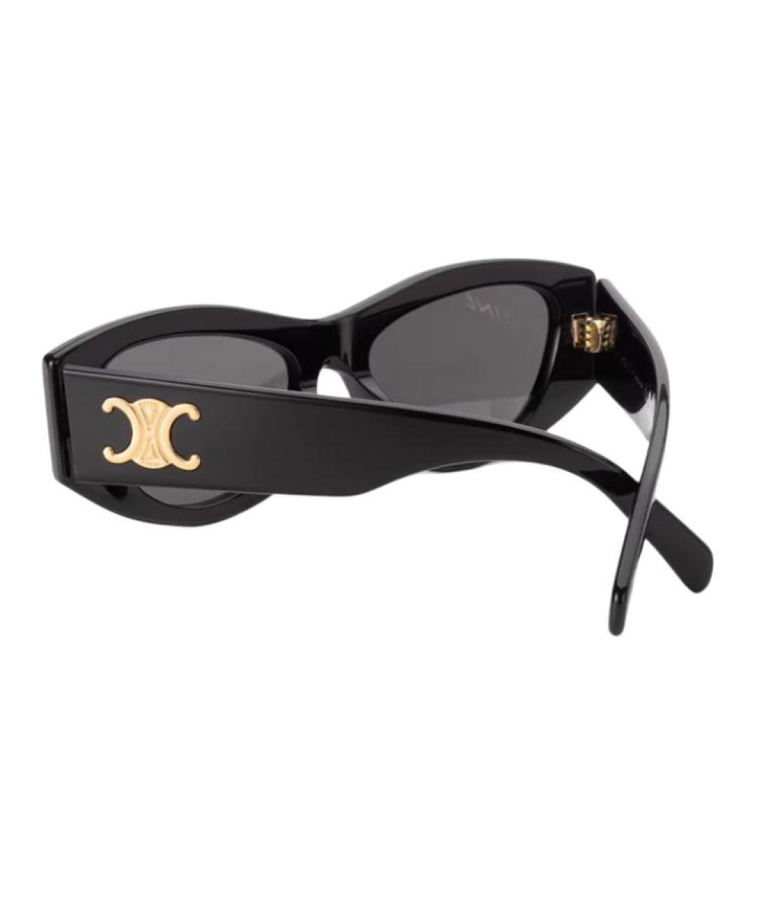 CELINE Черные пластиковые солнцезащитные очки, фото 4