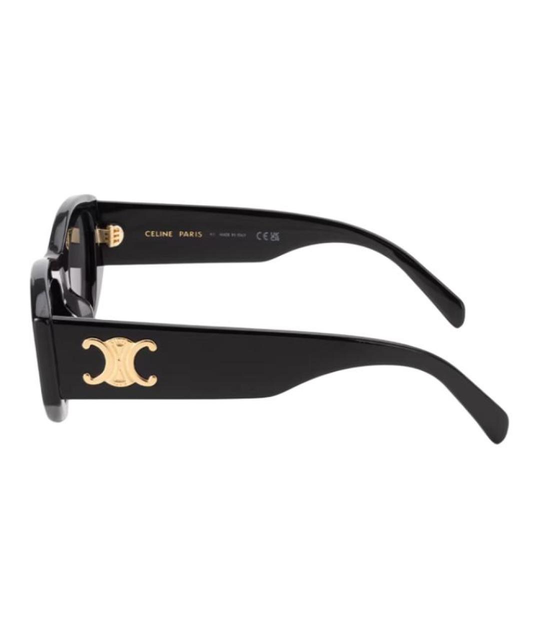 CELINE Черные пластиковые солнцезащитные очки, фото 3