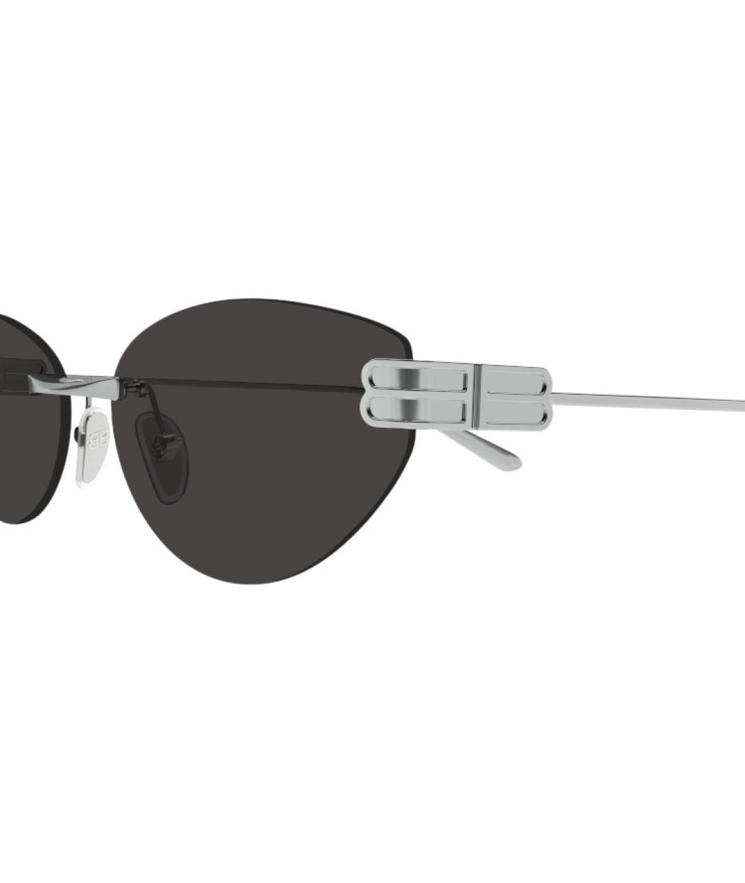 BALENCIAGA Золотые металлические солнцезащитные очки, фото 2