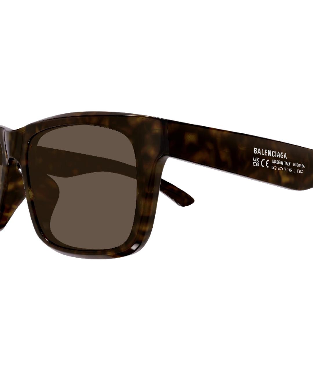 BALENCIAGA Коричневые солнцезащитные очки, фото 2