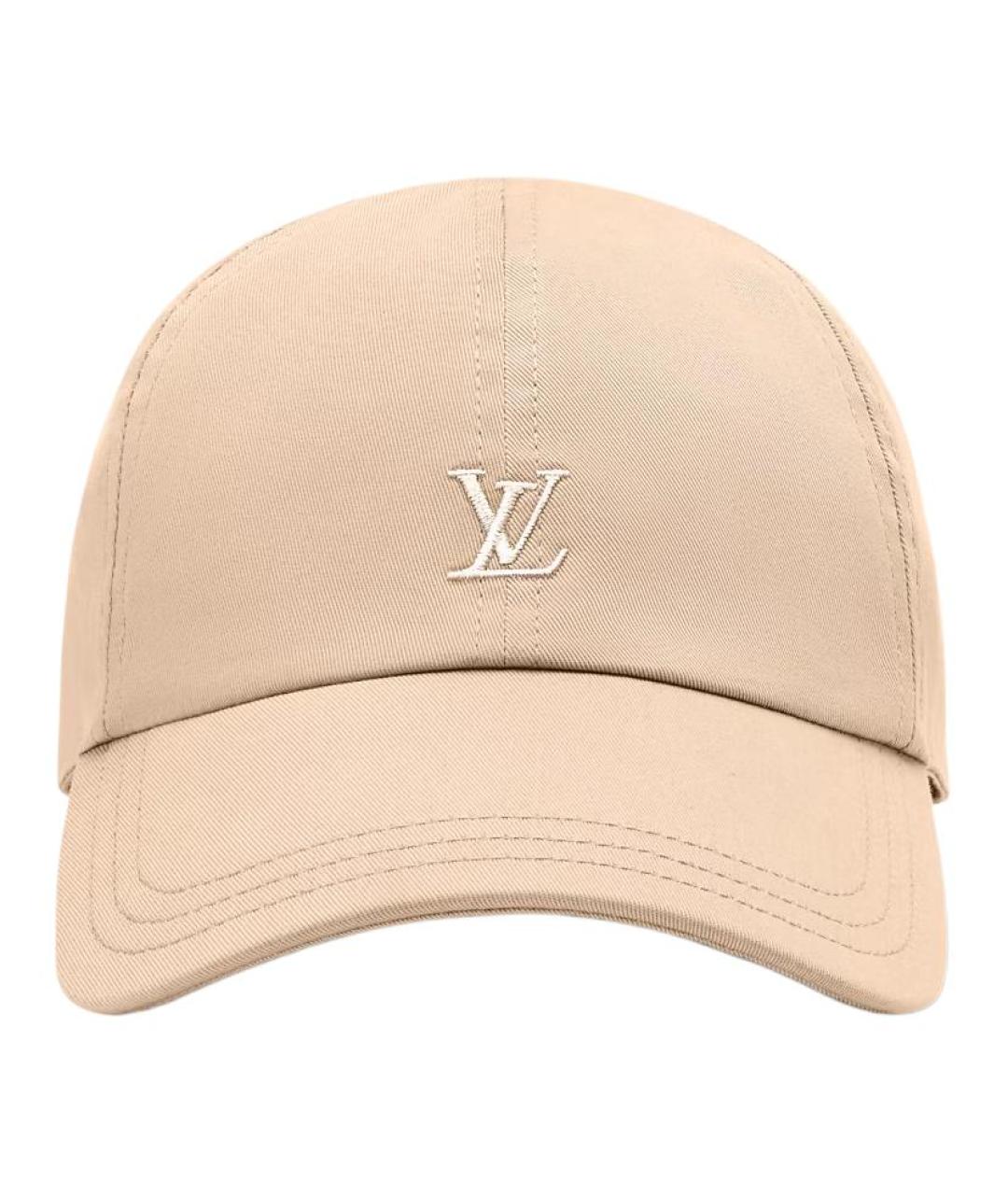 LOUIS VUITTON Бежевая хлопковая кепка, фото 1