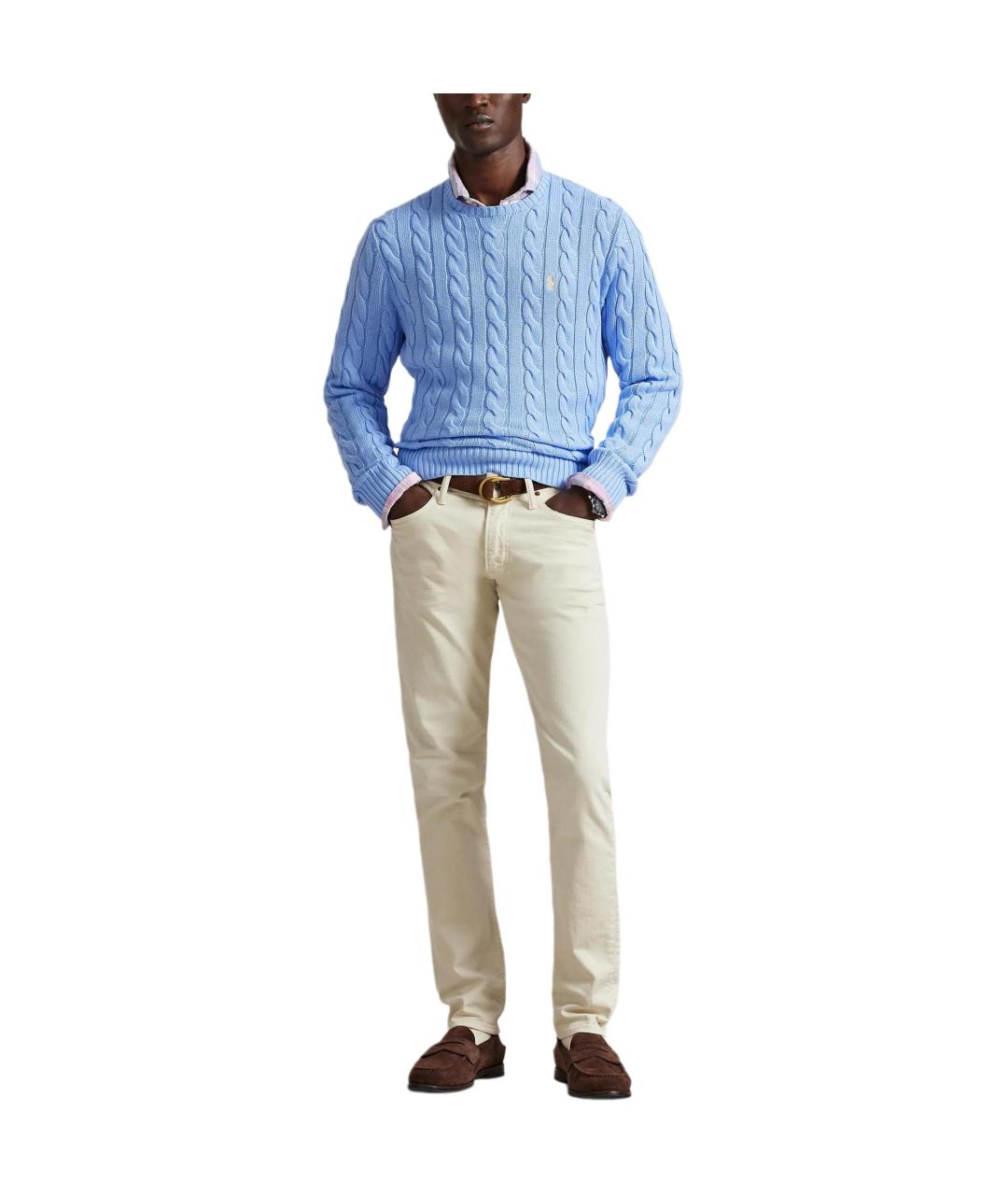 POLO RALPH LAUREN Голубой джемпер / свитер, фото 4