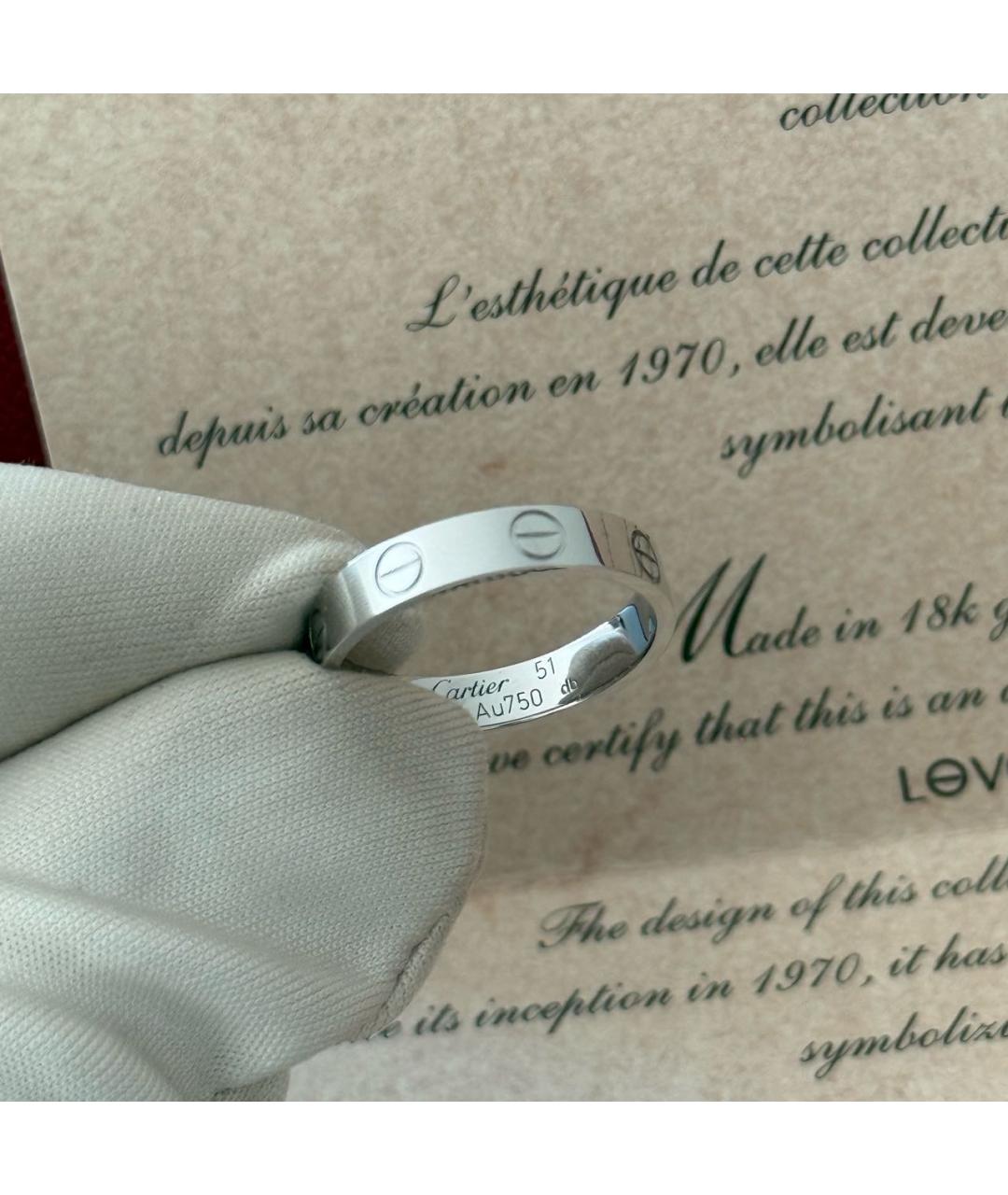 CARTIER Серебряное кольцо из белого золота, фото 4