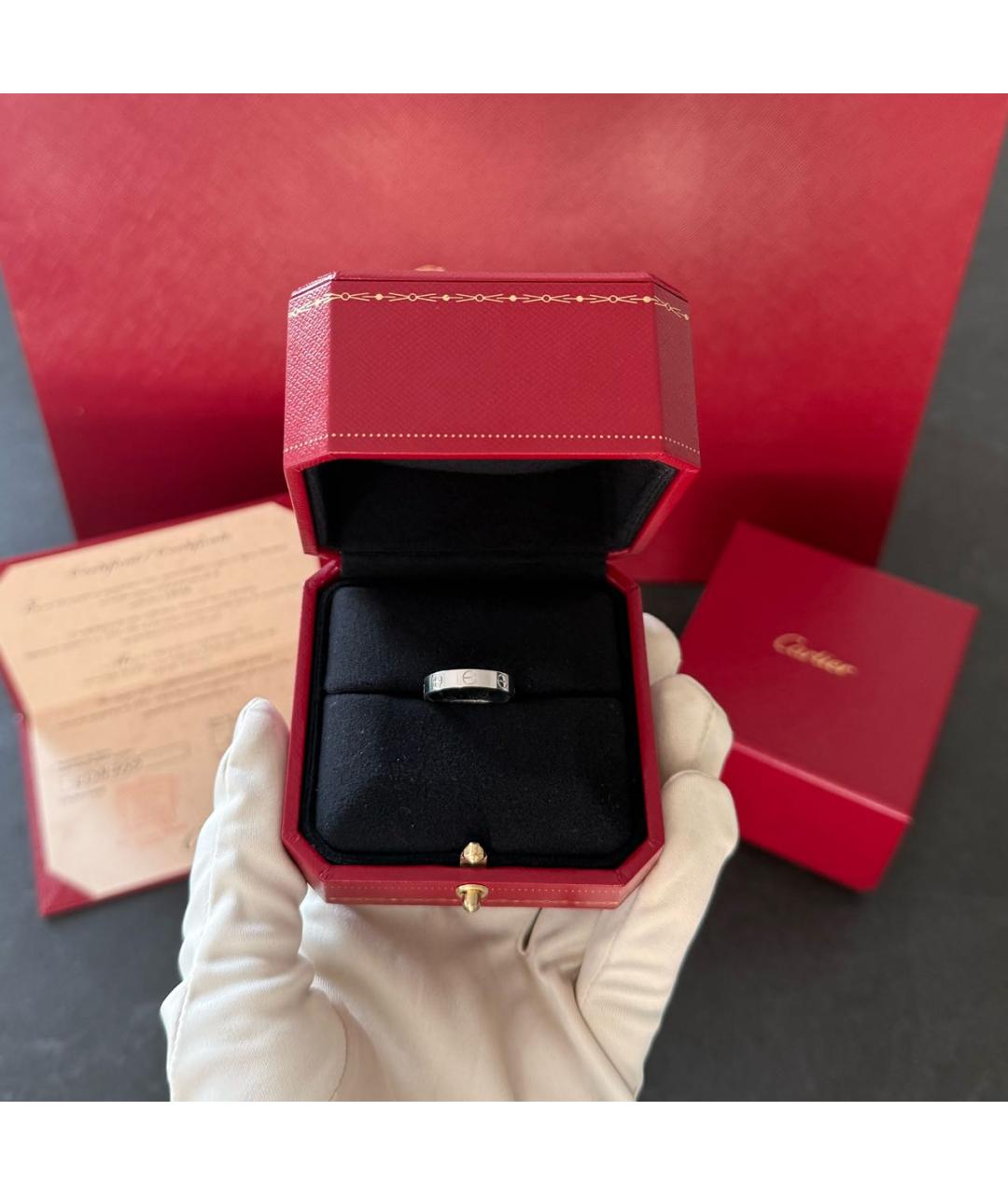 CARTIER Серебряное кольцо из белого золота, фото 2