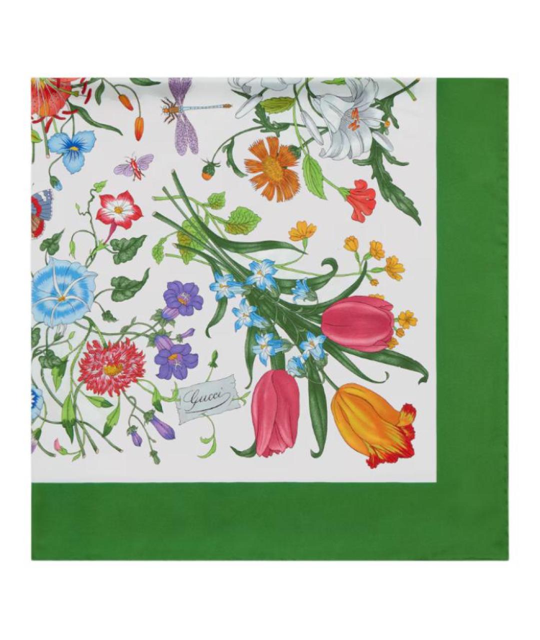 GUCCI Мульти шелковый шарф, фото 2