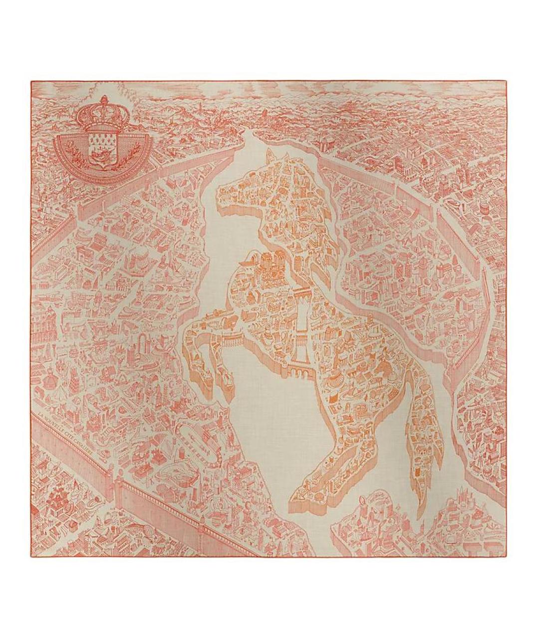 HERMES Мульти кашемировый платок, фото 1