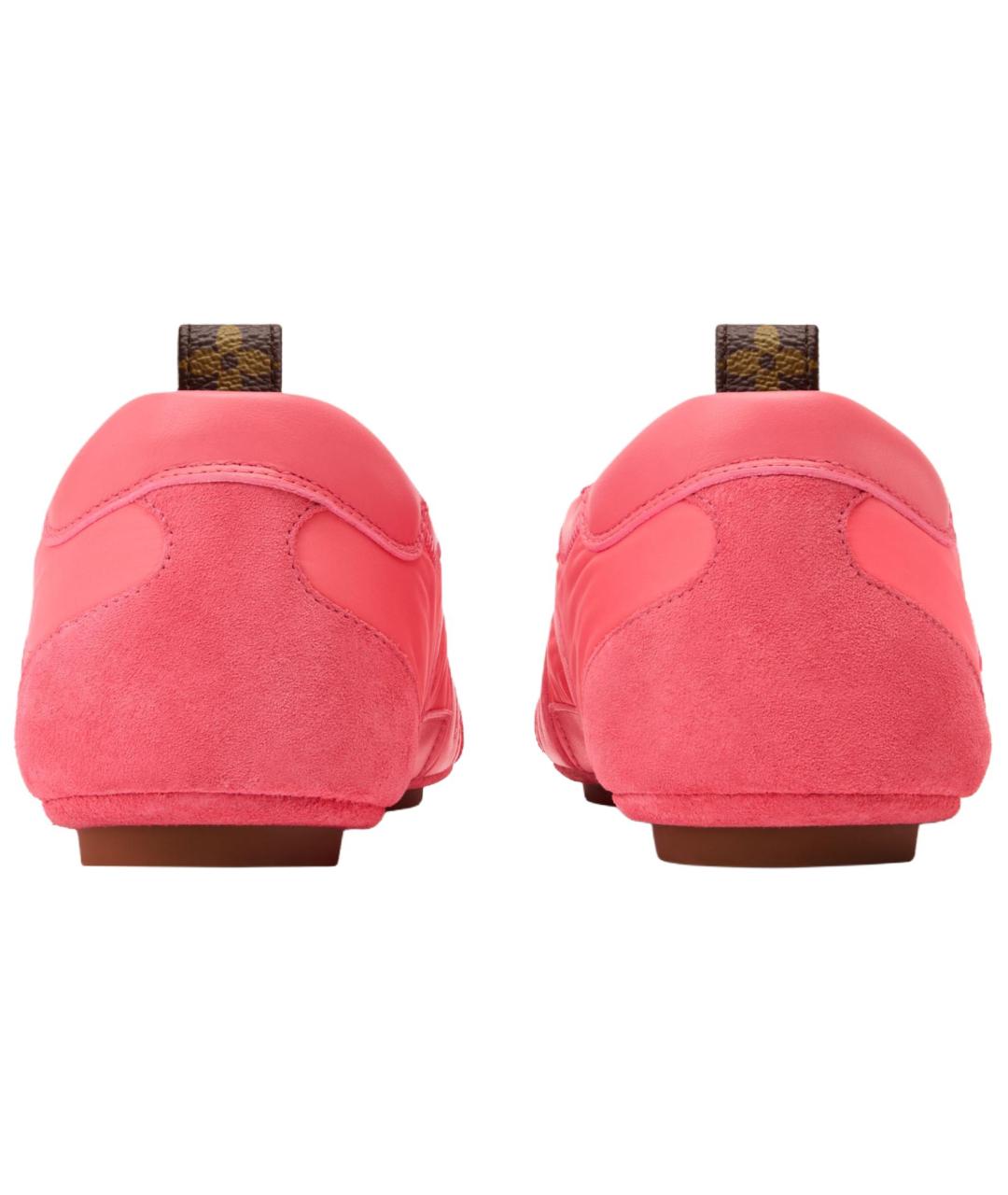 LOUIS VUITTON Розовые кожаные кроссовки, фото 5