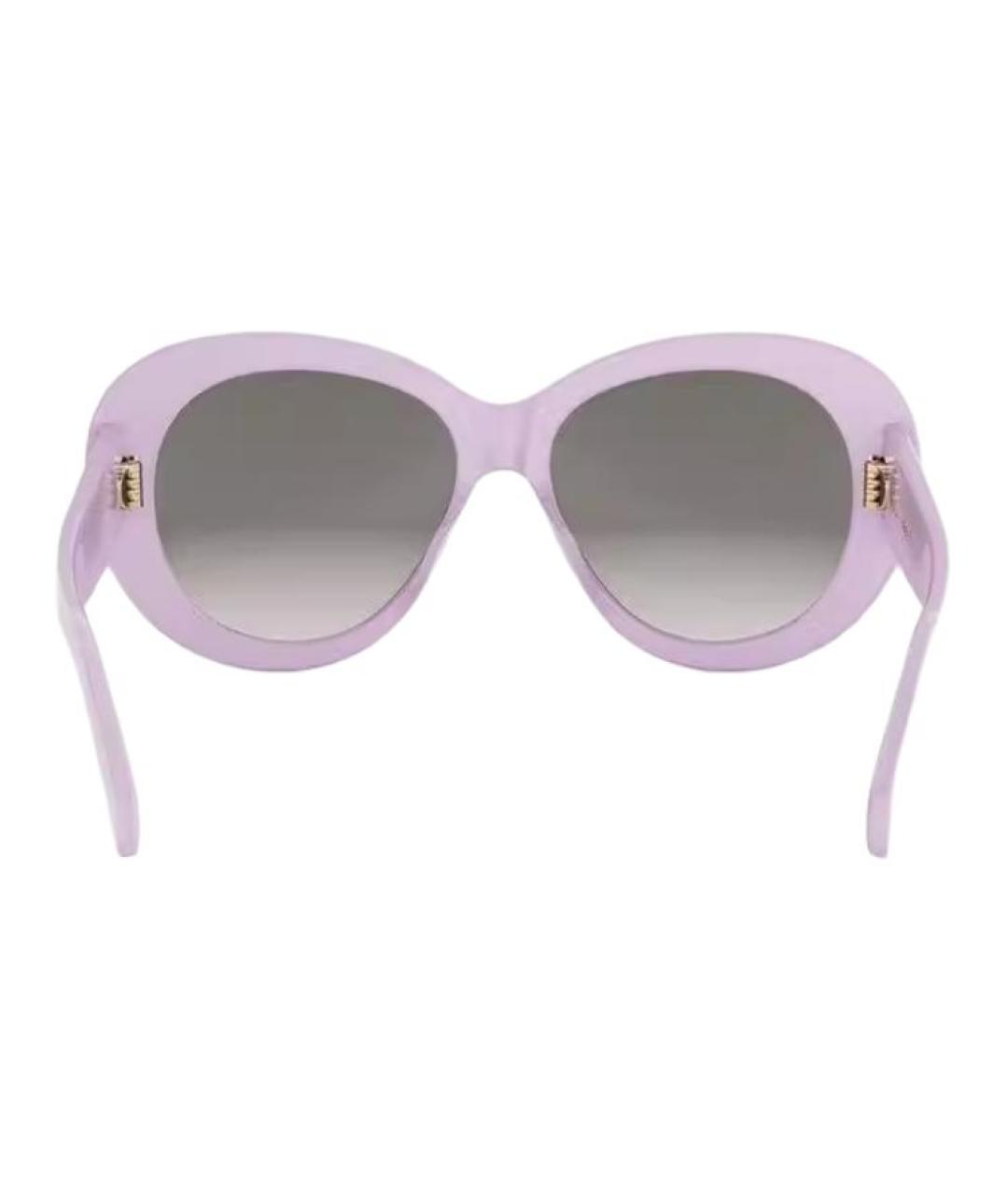 CELINE Фиолетовые пластиковые солнцезащитные очки, фото 4
