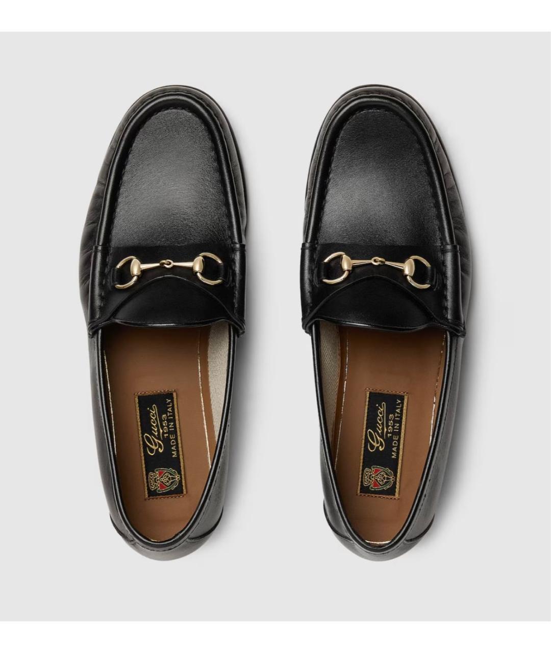 GUCCI Черные кожаные мокасины, фото 4