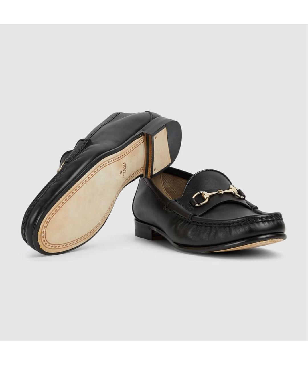 GUCCI Черные кожаные мокасины, фото 5