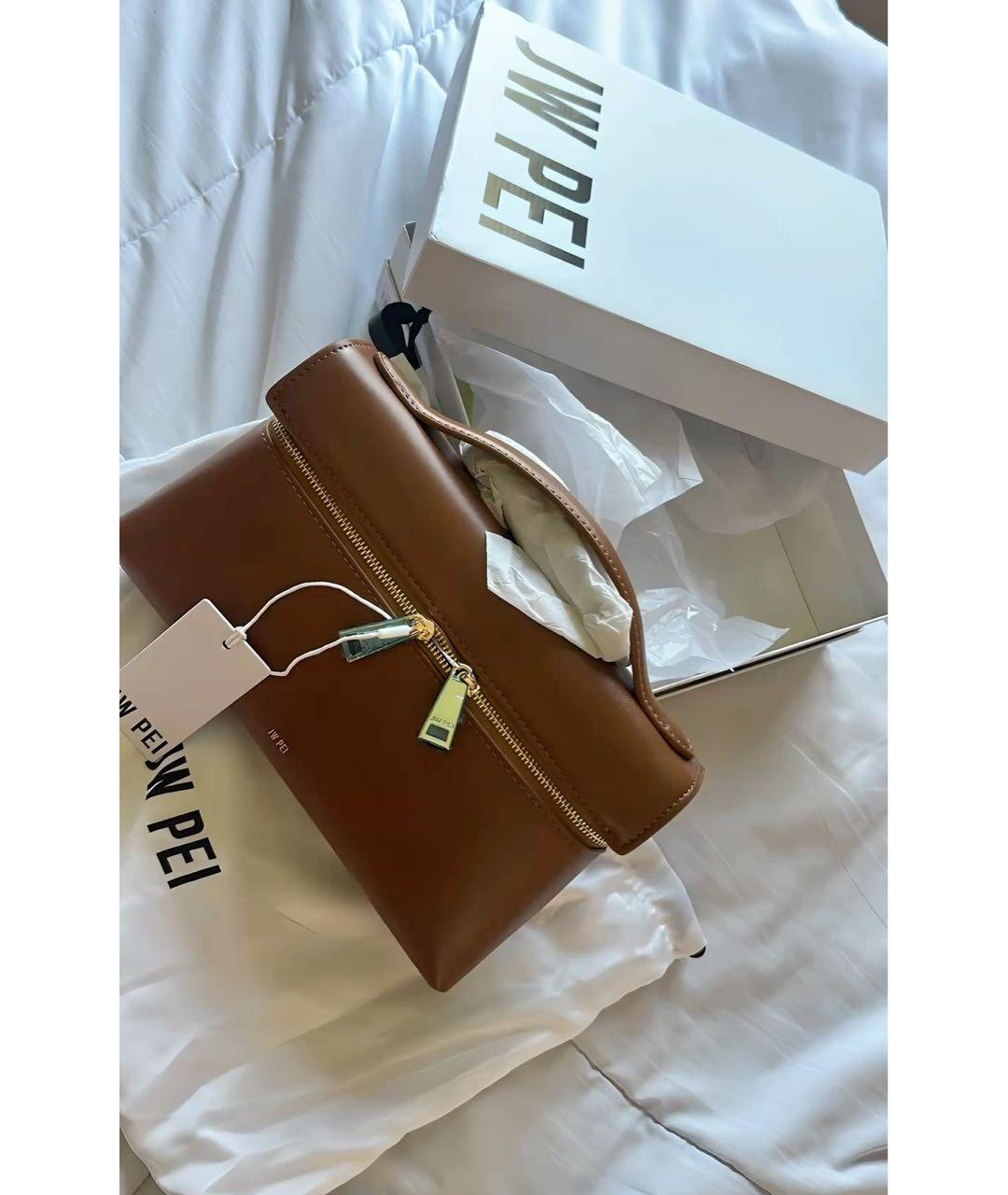 JW PEI Коричневая сумка через плечо из искусственной кожи, фото 3