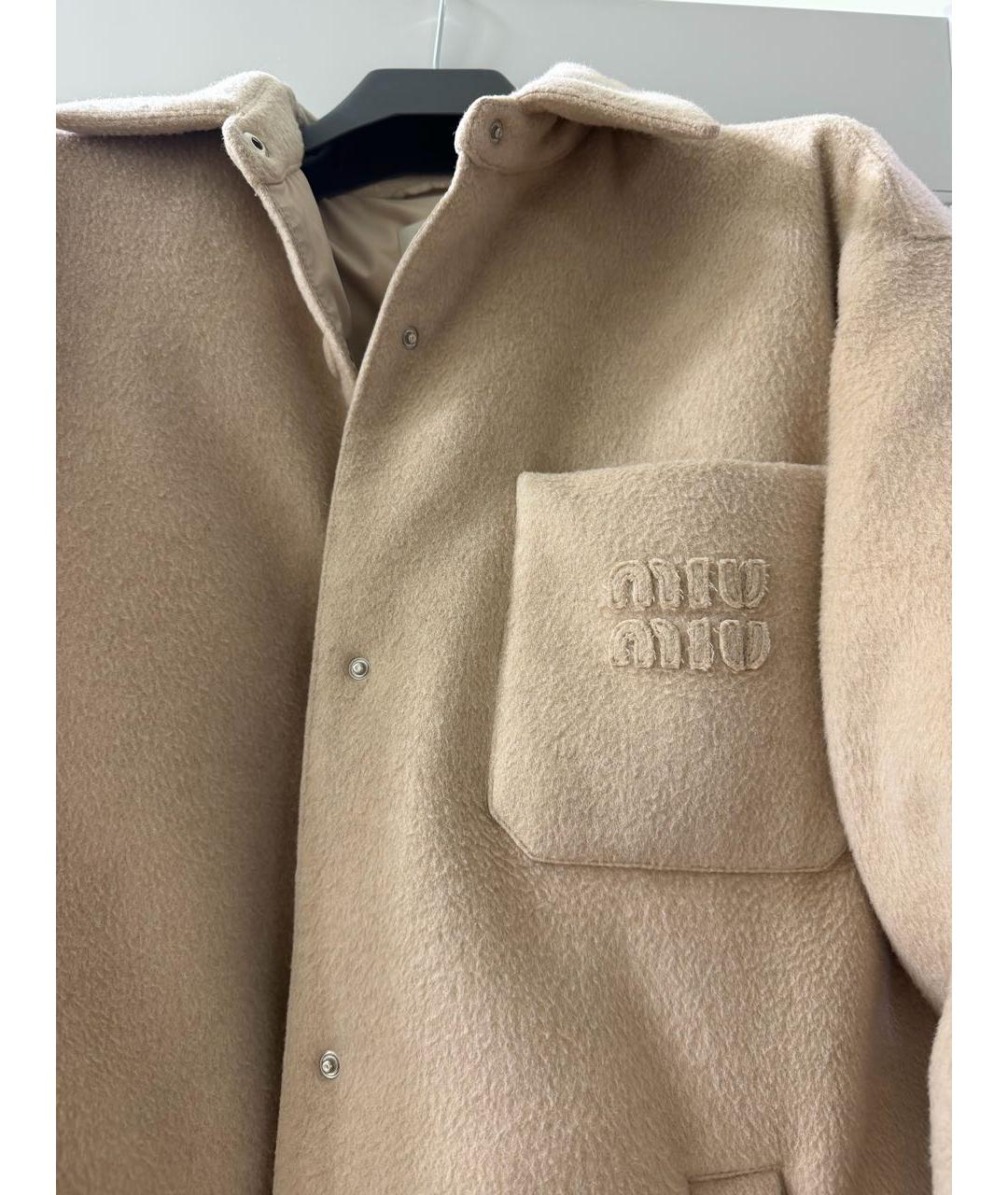 MIU MIU Бежевая кашемировая куртка, фото 5