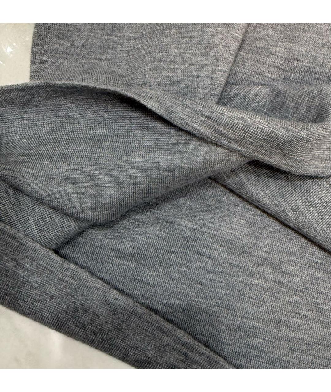 MAX MARA Серая шерстяная юбка миди, фото 6