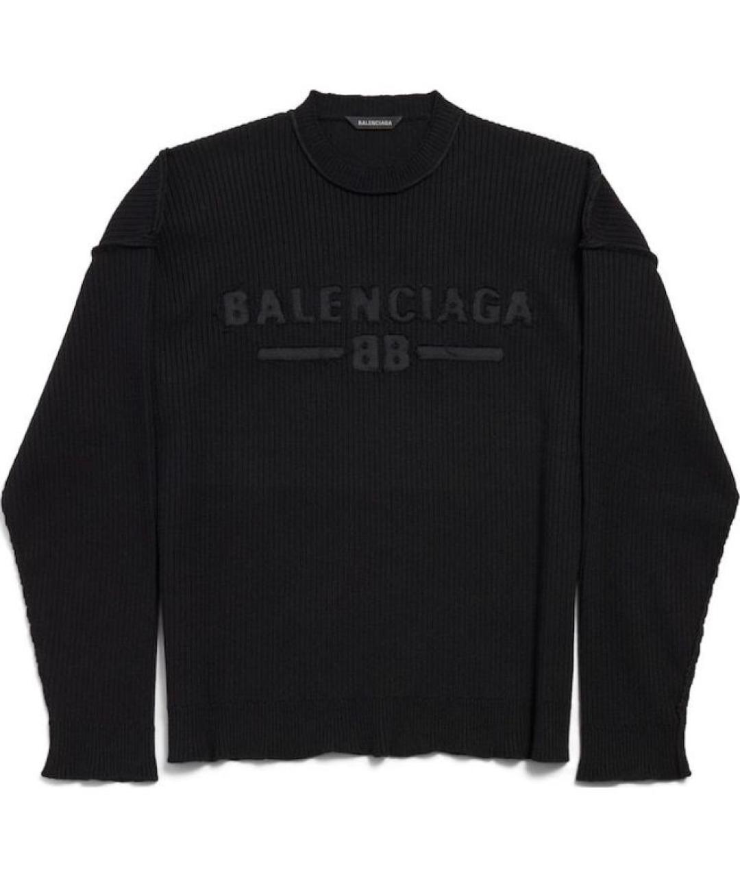 BALENCIAGA Черный джемпер / свитер, фото 1
