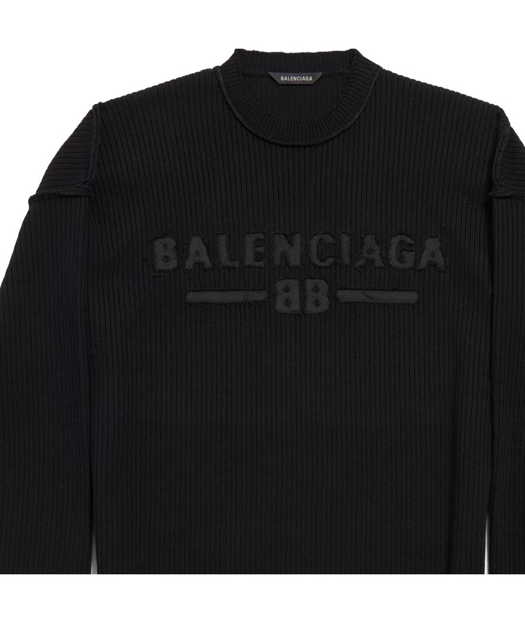 BALENCIAGA Черный джемпер / свитер, фото 3