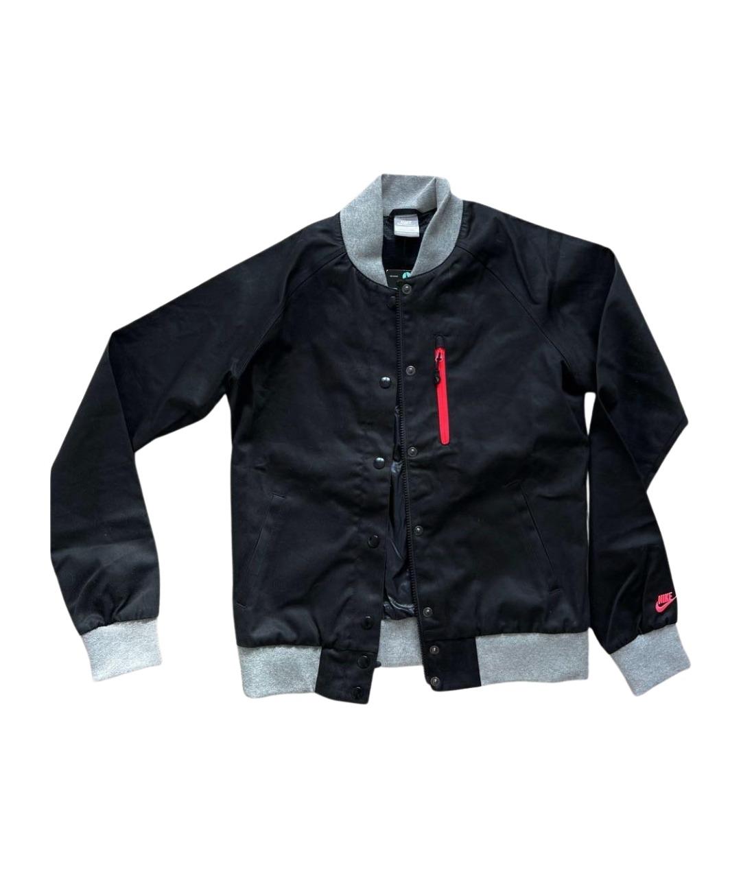 NIKE Черная хлопковая куртка, фото 1