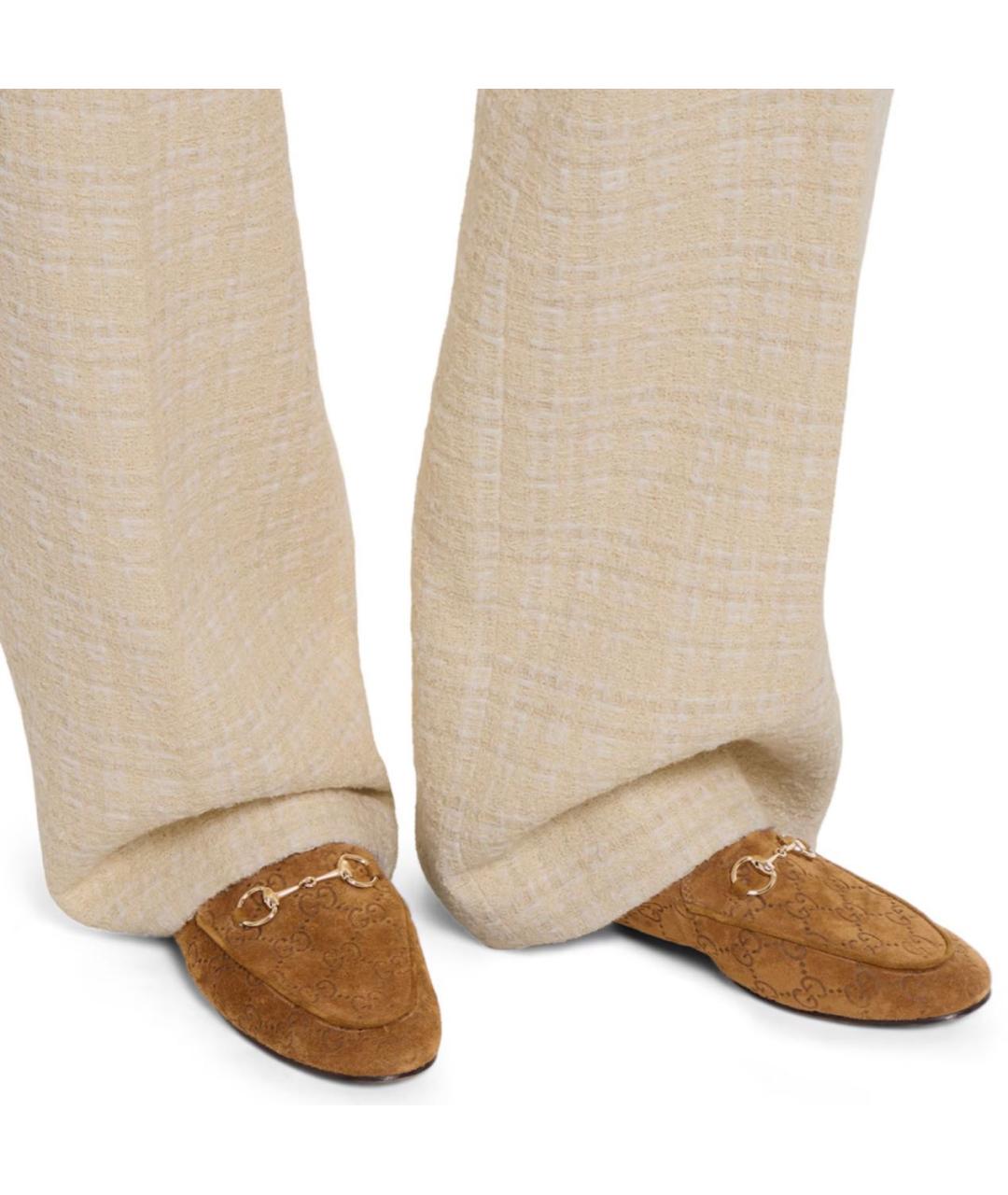 GUCCI Коричневые замшевые мокасины, фото 3