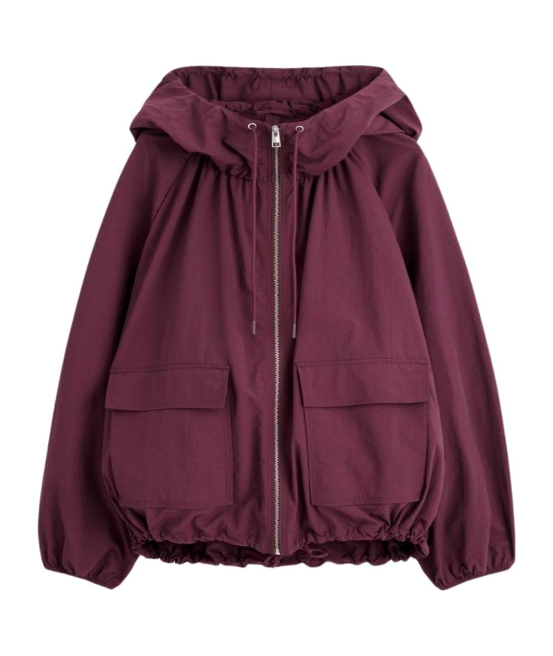 COS Бордовая полиэстеровая куртка, фото 1