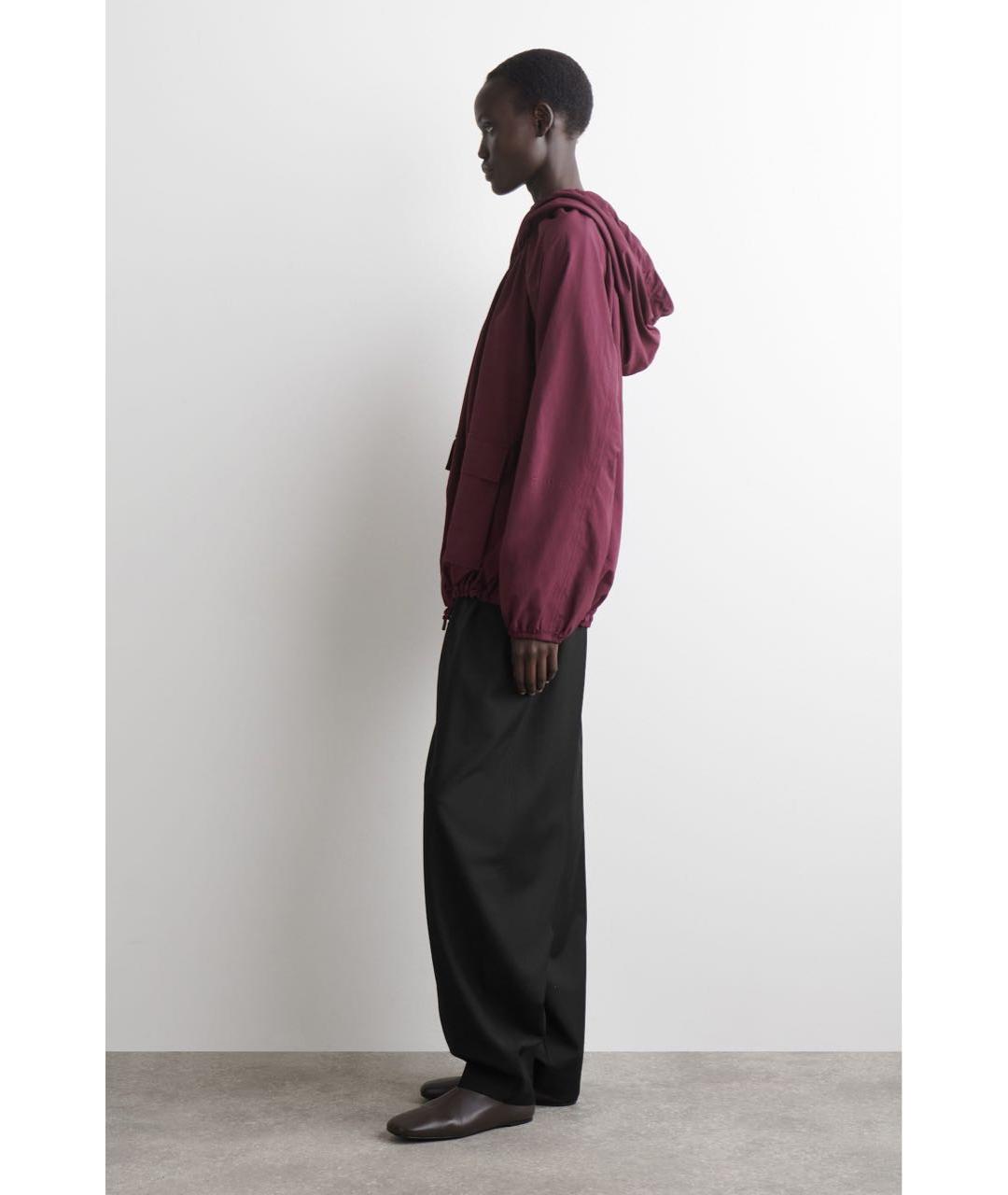 COS Бордовая полиэстеровая куртка, фото 5