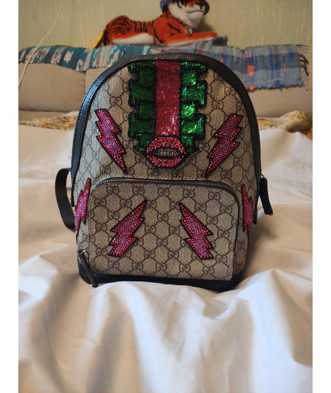 GUCCI Бежевый рюкзак, фото 10