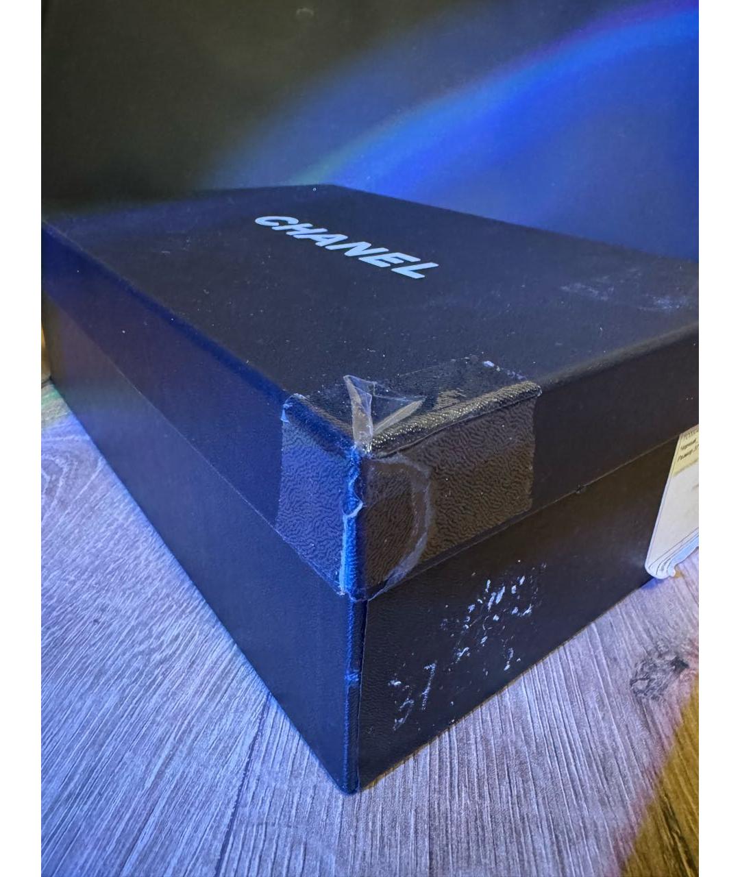 CHANEL Черные кожаные балетки, фото 8