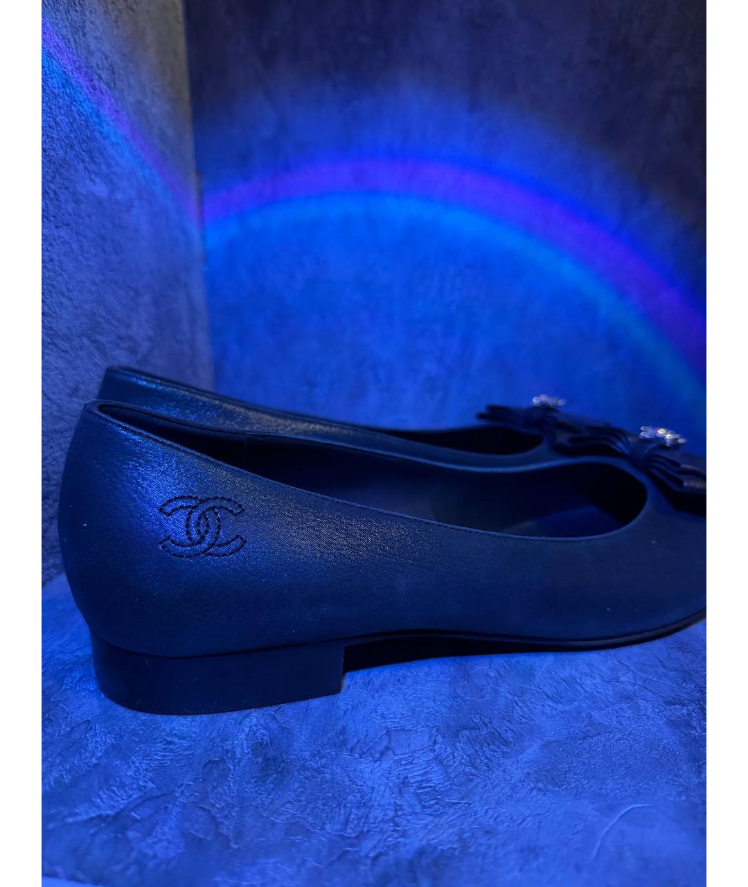 CHANEL Черные кожаные балетки, фото 5