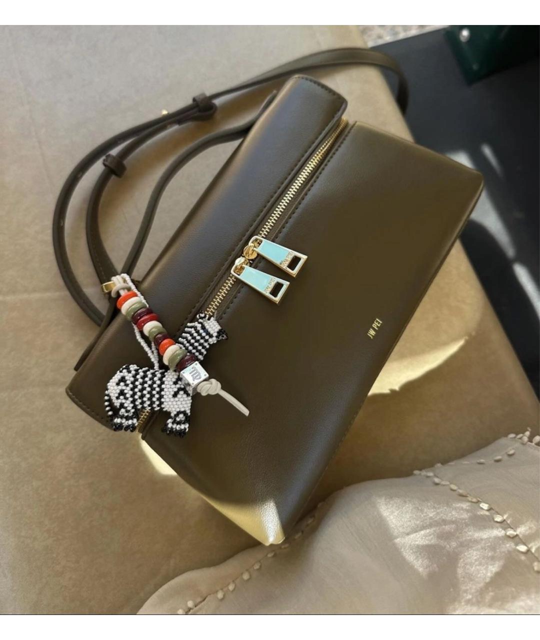 JW PEI Хаки сумка через плечо из искусственной кожи, фото 2