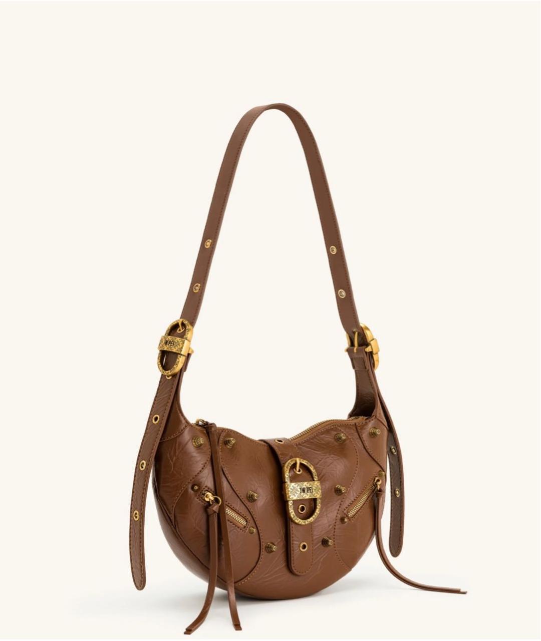 JW PEI Коричневая сумка через плечо из искусственной кожи, фото 2